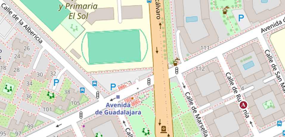 Mapa de situación: Calle de Rumanía 12, 28022 Madrid